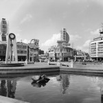 1972年 中華路西門町圓環噴水池與獅子會報時鐘