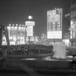 1960年 中華路西門町圓環噴水池與獅子會報時鐘